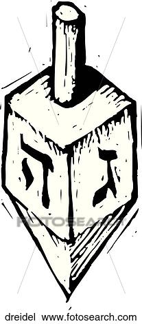 Dreidel View Large Clip Art Graphic Clipart - Dreidel. Fotosearch