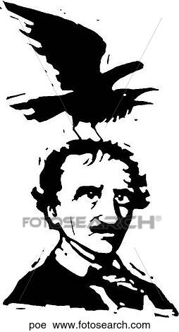 Clipart - E Allan Poe. Fotosearch