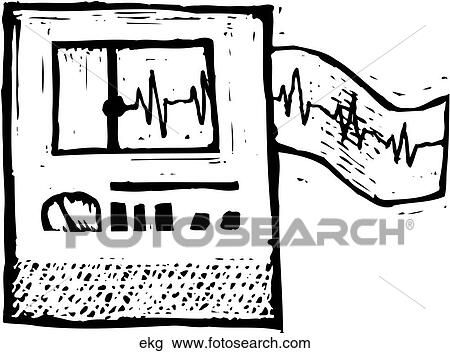 EKG View Large Clip Art Graphic Clipart - EKG. Fotosearch