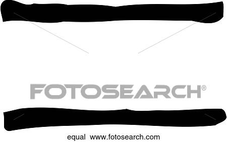 Equal View Large Clip Art Graphic Clipart - Equal. Fotosearch