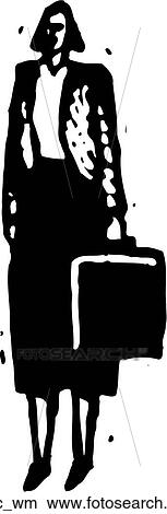 Clipart - Exec Woman. Fotosearch