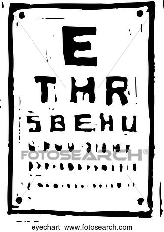 Clip Art - Eye Chart. Fotosearch