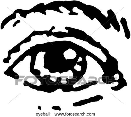 Eyeball 1 View Large Clip Art Graphic Clipart - Eyeball 1. Fotosearch