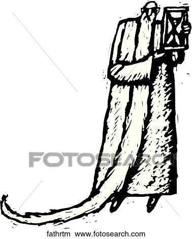 Father Time View Large Clip Art Graphic Clipart - Father Time. Fotosearch