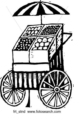 Clipart - Fruit Stand. Fotosearch