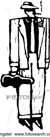 Clipart - Gangster. Fotosearch