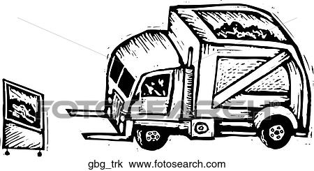 Clipart - Garbage Truck. Fotosearch