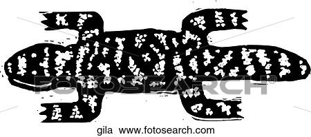 Gila Monster View Large Clip Art Graphic Clipart - Gila Monster. Fotosearch