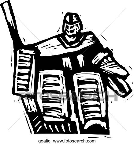 Goalie View Large Clip Art Graphic Clipart - Goalie. Fotosearch