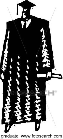 Graduate View Large Clip Art Graphic Clipart - Graduate. Fotosearch