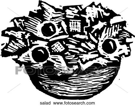 Clipart - Green Salad. Fotosearch