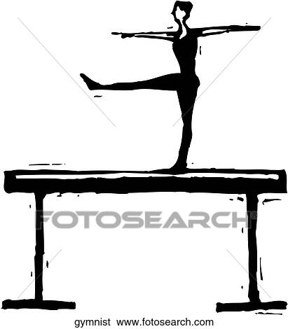 Gymnist View Large Clip Art Graphic Clip Art - Gymnist. Fotosearch