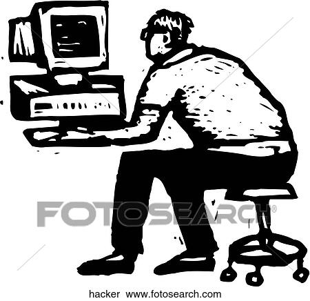 Hacker View Large Clip Art Graphic Clipart - Hacker. Fotosearch