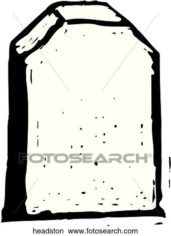 Headstone View Large Clip Art Graphic Clipart - Headstone. Fotosearch