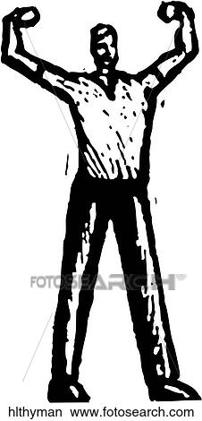 Healthy Man View Large Clip Art Graphic Clipart - Healthy Man. Fotosearch