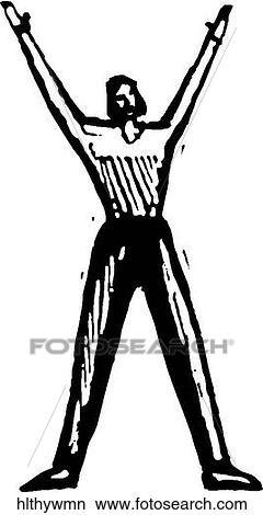 Healthy Woman View Large Clip Art Graphic Clipart - Healthy Woman. Fotosearch