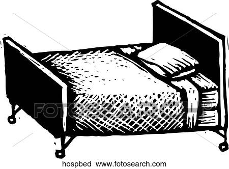 Hospital Bed View Large Clip Art Graphic Clipart - Hospital Bed. Fotosearch