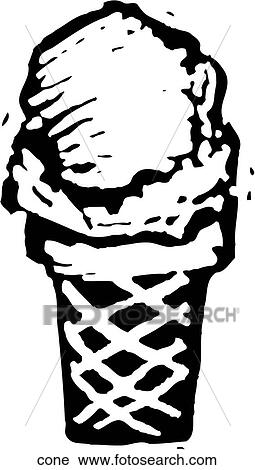 Clipart - Ice Cream Cone. Fotosearch