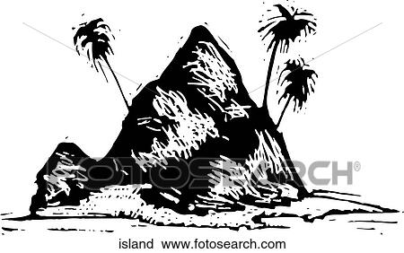 Clipart - Island. Fotosearch