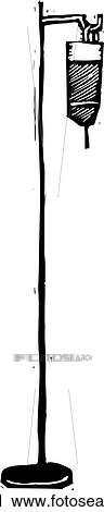 IV Stand View Large Clip Art Graphic Clipart - IV Stand. Fotosearch