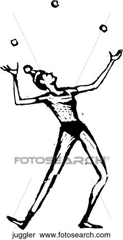 Clipart - Juggler. Fotosearch