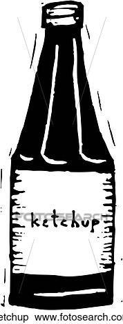 Ketchup View Large Clip Art Graphic Clipart - Ketchup. Fotosearch