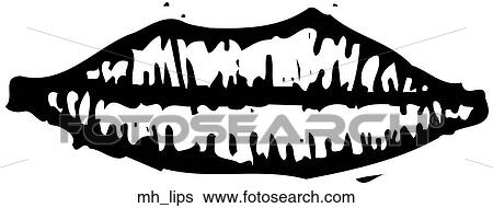 Lips View Large Clip Art Graphic Clip Art - Lips. Fotosearch