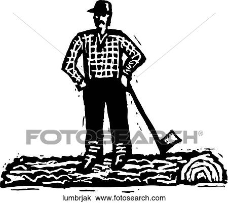 Clipart - Lumberjack. Fotosearch