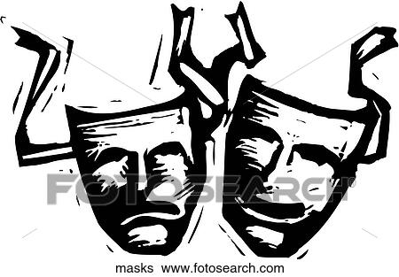 Masks View Large Clip Art Graphic Clip Art - Masks. Fotosearch