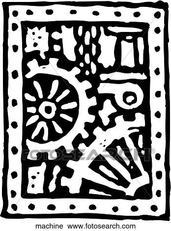 Mechanical View Large Clip Art Graphic Clipart - Mechanical. Fotosearch
