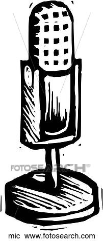 Clipart - microphone. Fotosearch