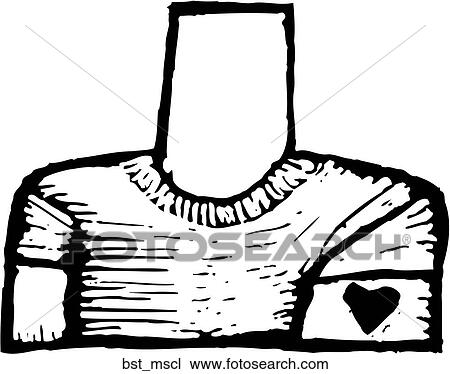 Clipart - Muscle Bust. Fotosearch