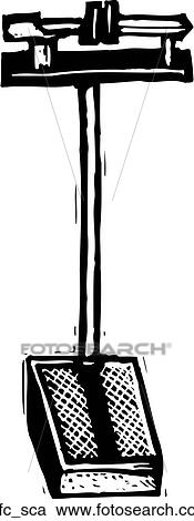 Clipart - Office Scale. Fotosearch