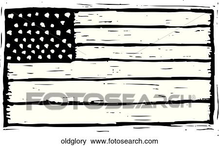 Clip Art - Old Glory. Fotosearch