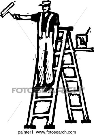 Clipart - Painter 1. Fotosearch
