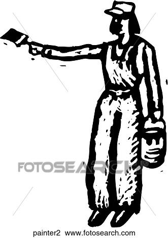 Clipart - Painter 2. Fotosearch