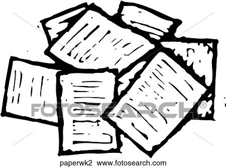 Clipart - Paperwork 2. Fotosearch