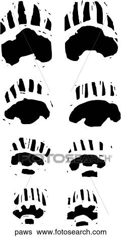 Paw Prints View Large Clip Art Graphic Clip Art - Paw Prints. Fotosearch