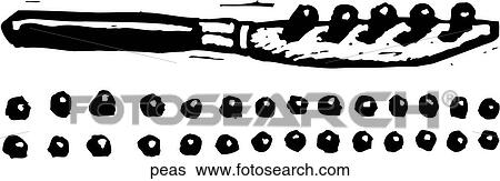 Clip Art - Peas. Fotosearch