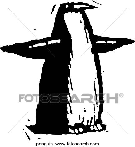 Penguin View Large Clip Art Graphic Clipart - Penguin. Fotosearch