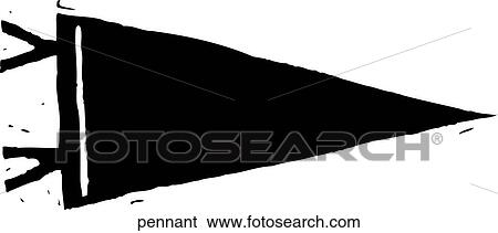 Pennant View Large Clip Art Graphic Clip Art - Pennant. Fotosearch