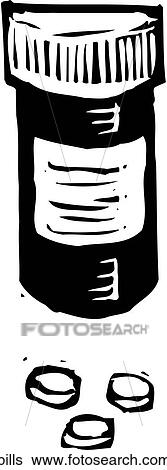 Clip Art - Pills. Fotosearch