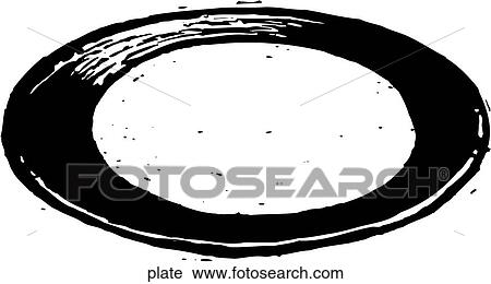 Plate View Large Clip Art Graphic Clipart - Plate. Fotosearch