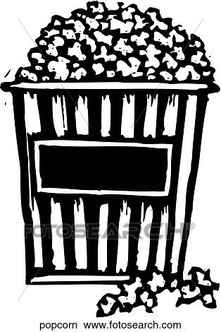 Clipart - Popcorn. Fotosearch