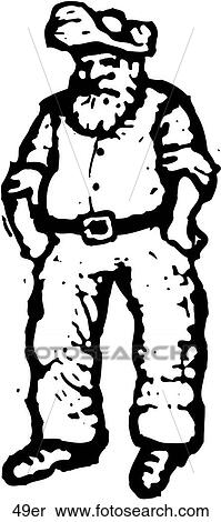 Clipart - Prospector. Fotosearch