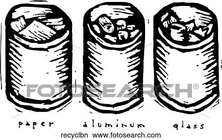 Clipart - Recycle Bins. Fotosearch
