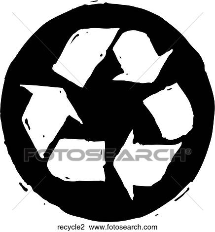 Recycled Logo View Large Clip Art Graphic Clipart - Recycled Logo. Fotosearch