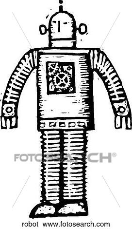Robot View Large Clip Art Graphic Clip Art - Robot. Fotosearch