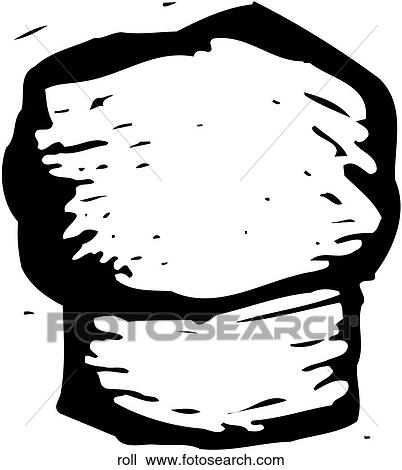 Clipart - Roll. Fotosearch