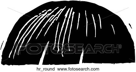 Round Hair View Large Clip Art Graphic Clipart - Round Hair. Fotosearch